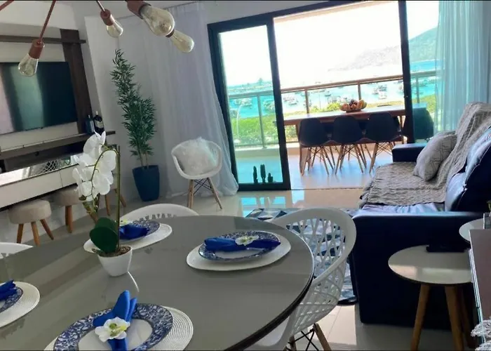 Apartamento Frente Ao Mar Em Resort Pe Na Areia